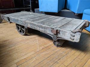 lot 507 image: Vintage Nutting Factory Cart