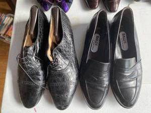 lot 68 image: Two Pairs of Mens Black Dress Shoes