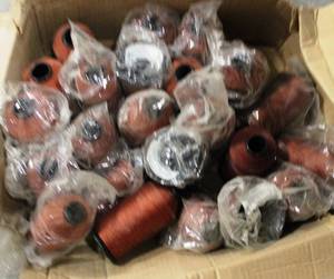 Thread Cones 12 LB Each Rust Color 20 Cones Lot