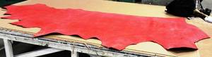 Cow Hide Red In Color