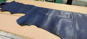 Cow Hide Blue In Color