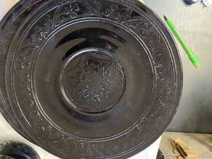 Hazel Atlas Cloverleaf Black Depression Glass Dishes