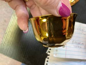 Bavaria Germany Gold Tea Cup & Saucer
