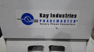 lot 20 image: Kay Industries Phasemaster Rotary Phase Converter