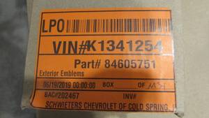 lot 21 image: New Chevy Parts