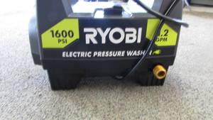 lot 28 image: Ryobi Electric 1600 PSI Pressure Washers