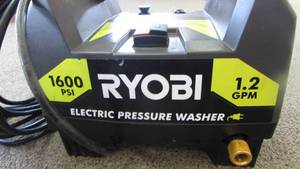 lot 29 image: Ryobi Electric 1600 PSI Pressure Washers