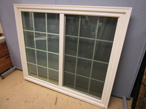 lot 704 image: LINDSAY SLIDER WINDOW W GRIDS - NEW, 61 x 51