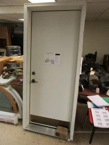 lot 825 image: PRO-VIA LEGACY SINGLE ENTRY DOOR IN FRAMESAVER FRAME