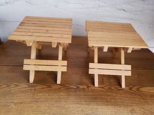 2 Small Folding Decorative Tables