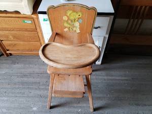 Older Wooden High Chair