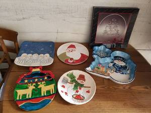 Christmas Platters, Plates, Dcor