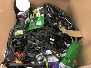lot 6 image: ASSORTED PALLET WITH MIXED OUTDOOR TOOLS MISC AND MORE  SEE PICS