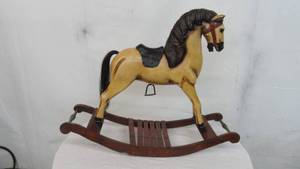 Vintage Wooden Rocking Horse