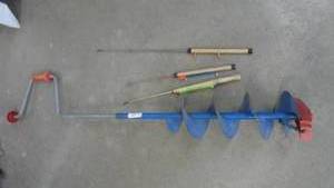 Ice Auger 6 & Ice Poles