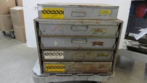 Metal Storage Bins With Hardware 4 Drawers