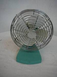 Vintage 10 Blue Fan