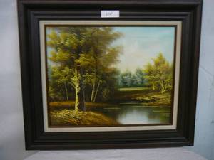 Framed Oil Painting