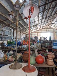 lot 173 image: Pair of Vintage Metal Floor Lamps