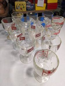 lot 182 image: Lot of Vintage Beer Goblets