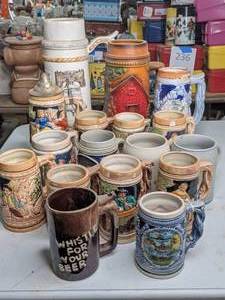 lot 186 image: Collection of Beer Steins
