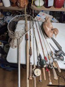 lot 209 image: Lot of (Mostly) Vintage Fishing Poles