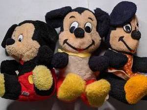 lot 288 image: Three Mickey and Minnie Mouse Dolls