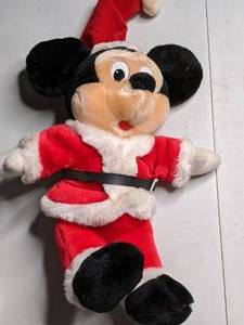 lot 291 image: Mickey Mouse Santa Plush
