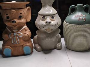 lot 292 image: Trio of Ceramic Cookie Jars