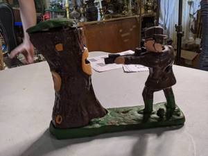 lot 273 image: Mechanical Metal Piggy Bank