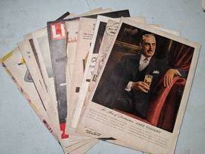 lot 327 image: Collection of Vintage Magazine Advertisements
