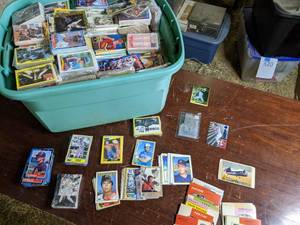 lot 322 image: Lot of Assorted Trading Cards, Various Sports & Years