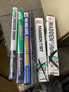 lot 123 image: Assorted Madden Games (6) for Sega Genesis, Nintendo Gamecube and PC