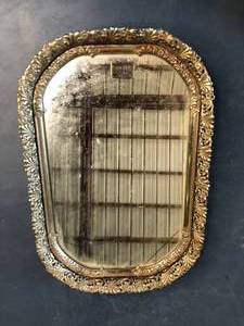 lot 282 image: Mirrored Metal Vanity Tray