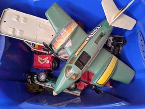 lot 185 image: Assortment of Vintage Tonka Trucks and Aircraft