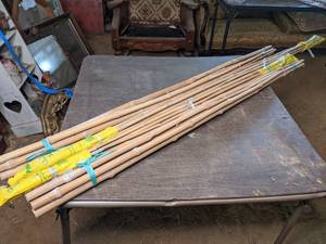 lot 194 image: Vintage Bamboo Sticks
