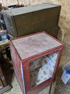 lot 237 image: Pair of Vintage Metal Cabinets