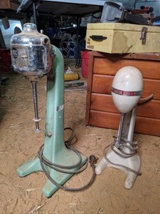 lot 135 image: Pair of Vintage Milkshake Mixers
