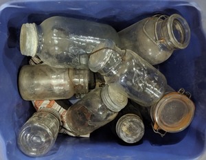 lot 104 image: Assorted Ball and Kerr Jars