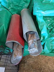 lot 53 image: 2 Metal Mailboxes With Hardware...