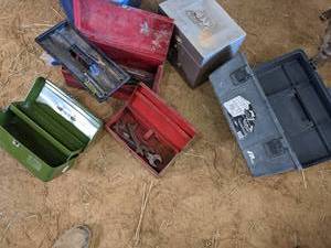 lot 100 image: 5 Tools Boxes With Minimal Tools...