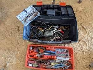 lot 101 image: Black & Decker Tool Box With Conten...
