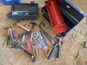 lot 102 image: (2) Tool Boxes (One Full of Zip Tie...