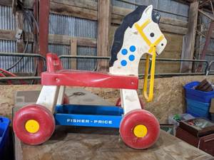 lot 165 image: Fisher Price Toy Riding Horse...