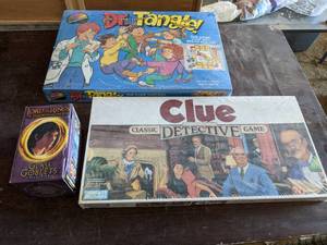 lot 174 image: All New In Plastic Game Lot (Clue, ...