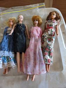 lot 178 image: (4) Vintage Barbies (50s Era)...