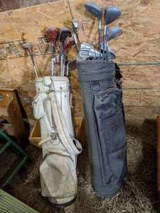 lot 227 image: (2) Golf Bags With Clubs See Photo...