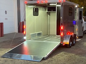 lot 1 image: 2018 inTech Customized Motorcycle Trailer --- NO RESERVE