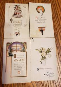 Vintage post cards (seasonal and travel)