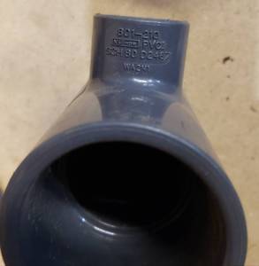 Gray PVC connectors sch80